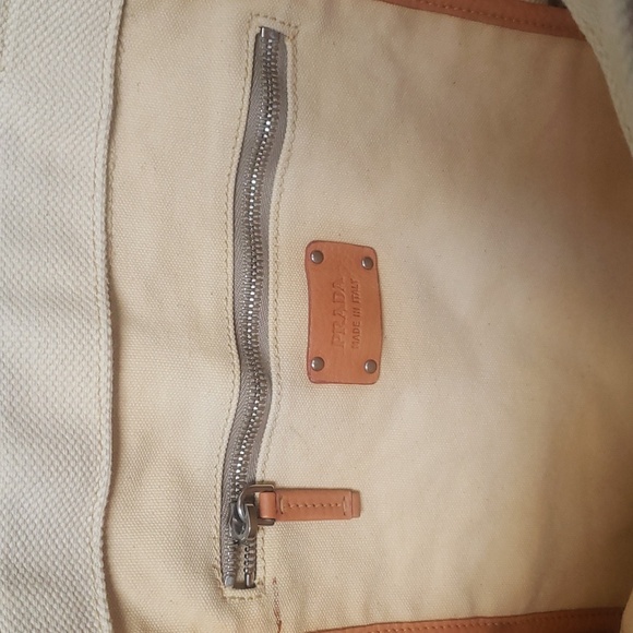 PRADA ULTRA RARE Vitello Daino Ocean Tote Grezzo Orange Authentic - Picture 7 of 12